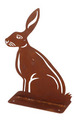 Havefigur hare rust H27 cm